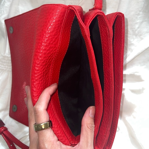 Aritzia Auxiliary red orange leather purse - Picture 8 of 15